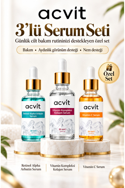 ACVİT Serum Lab 3’lü Yoğun Bakım Seti