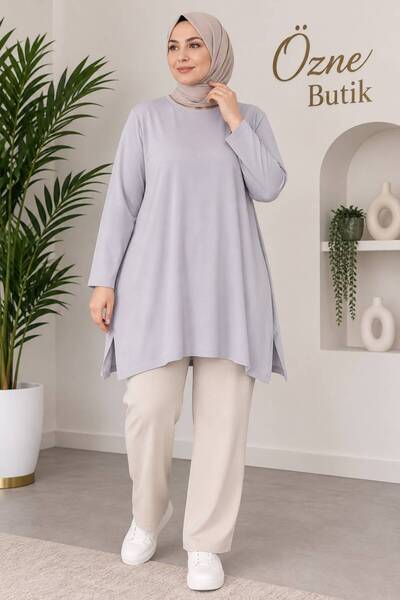 ÖZNE BUTİK Women's 100% Cotton Lycra Combed Cotton Tunic