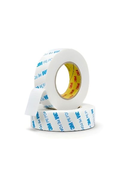 3M 9R110W PE Çift Taraflı Köpük Bant Beyaz 10mm X 10mt