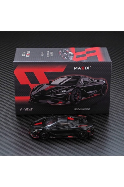 Choice سيارة ماكلارين 765LT "بلاك ساموراي" طراز CVL 1203 باللون الأسود - نموذ...