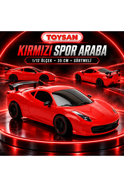 Toysan 1/12 Sliding Red Sports Car Fer 35 cm 1 Piece