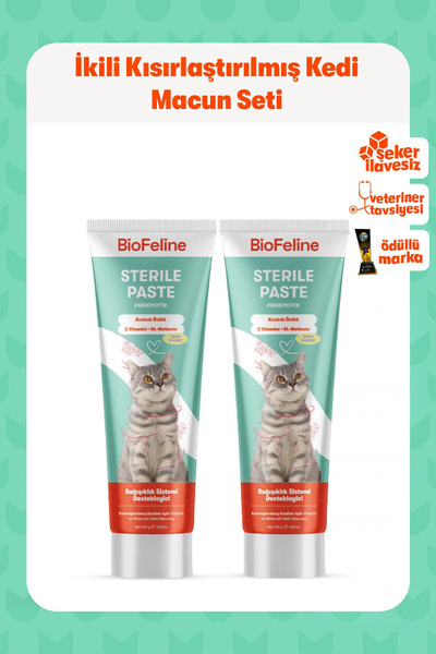 BioFeline Kilo Kontrolü Destekleyici ve Tüy Sağlığı Destekleyici Kediler İçin...