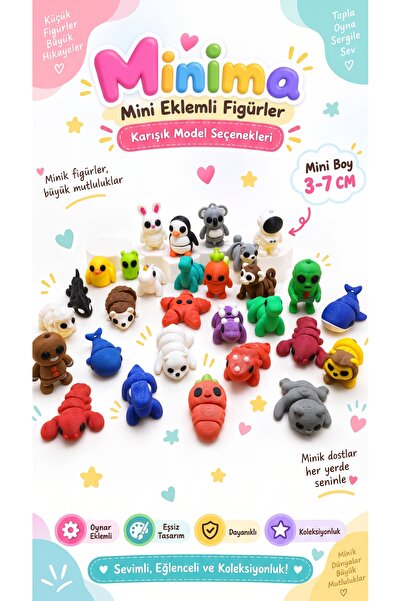 moifugyia Eklemleri Hareketli Mini Eğitici Oyuncak Minima 4-5cm 10'lu
