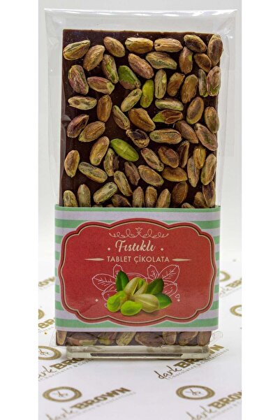 Dark Brown El Yapımı 3 Adet Antep Fıstıklı Sütlü Çikolata Barı
