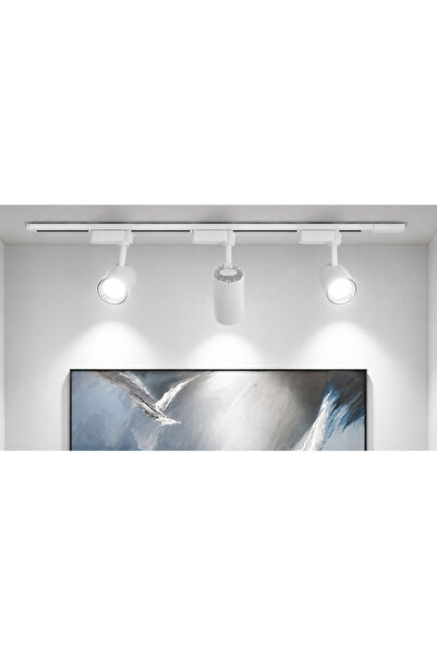 Ledarmy Modern 3’lü LED Ray Spot Aydınlatma Seti 30W Beyaz Monofaze Ray Siste...