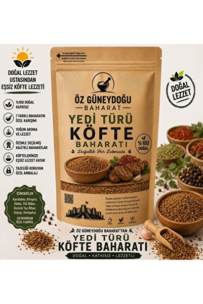 7 Türlü Köfte Baharatı 100 Gr | Doğal Köfte Harcı Baharat Karışımı | Katkısız & Aromatik
