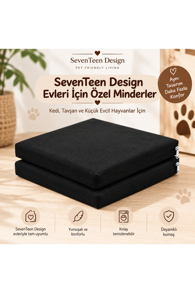 Kedi ve tavşan evi minderi (2 adet)