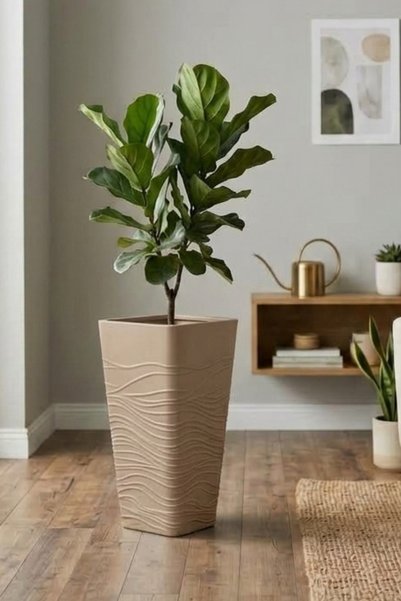 Bliss 57 cm Dekoratif Sahra Saksı Çok Amaçlı Vazo Saksı & Şemsiyelik 35 lt (İÇLİKSİZ)
