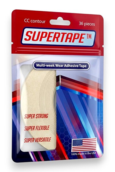True Tape SUPERTAPE Protez Saç Bandı Oval (''CC'' - 2cm x 7.5cm) 36 Adet