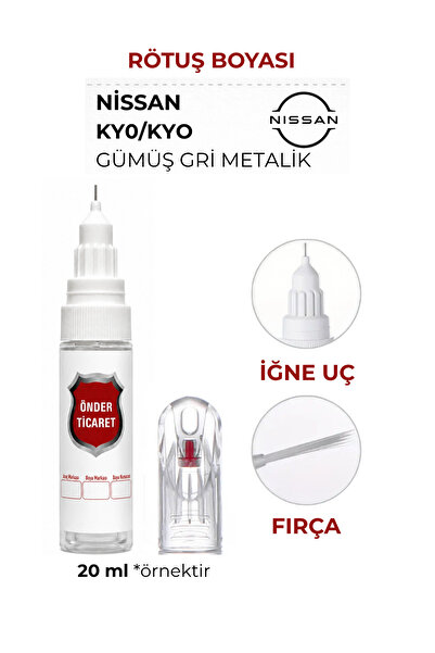 Önder Ticaret Nissan KY0/KYO Gümüş Gri Metalik Rötuş Boyası Qashqai Juke Micr...