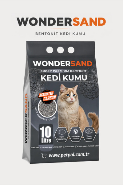 wondersand Aktif Karbon Süper Premium Kedi Kumu 10L x 2 Adet