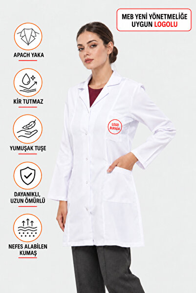 PandaForma Öğretmen Önlüğü MEB Yeni Yönetmeliğe Uygun Logolu Şekilde Üretilmi...