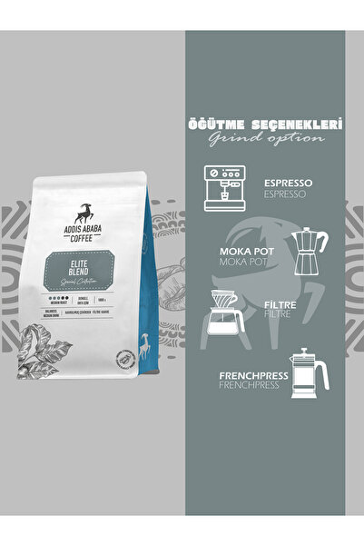 Addis Ababa Coffee Elite Nitelikli Filtre Kahve (Dünya Kahveleri) 1000 Gr.