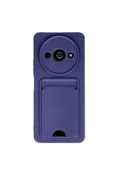 FMA Xiaomi Redmi A3 4g Case Kelvin Silicone with Business Card - Navy Blue