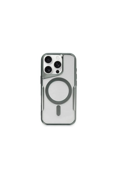 FMA Apple iPhone 14 Pro Case Boyi Magsafe Silicone Cover - Green