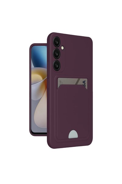 FMA Samsung Galaxy A26 Case Kelvin Silicone with Business Card - Deep Purple
