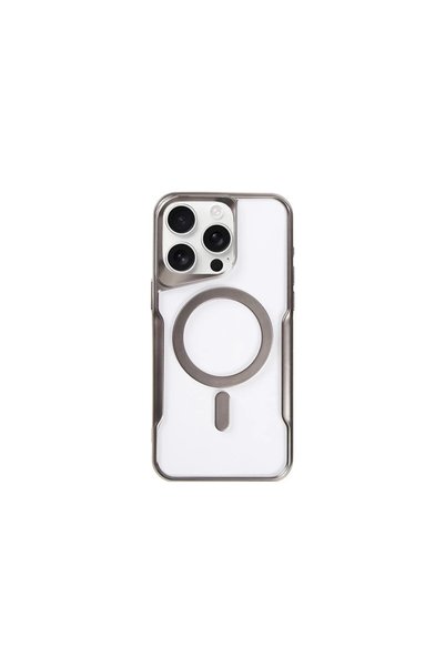 FMA Apple iphone 15 pro max case boyi magsafe silicone cover - titan grey