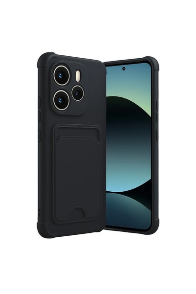 FMA Xiaomi redmi note 14 4g kelvin business card silicone - black