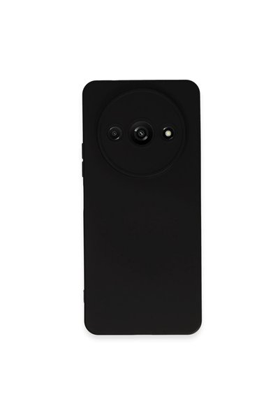 Generic Brand حافظة هاتف Xiaomi Redmi A3 4G من السيليكون المخملي الداخلي - أسود