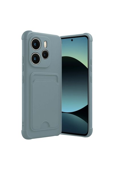 OtoTech Xiaomi Redmi Note 14 4g Kelvin Silicone with Business Card Holder - L...