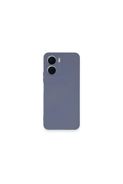 FMA جراب Vivo Y16 مصنوع من السيليكون المخملي الداخلي - رمادي
