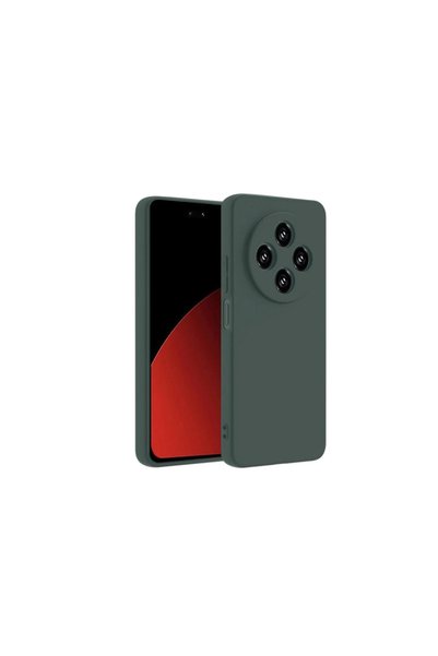 FMA غلاف هاتف Xiaomi Redmi 14C من السيليكون الأول - أخضر داكن