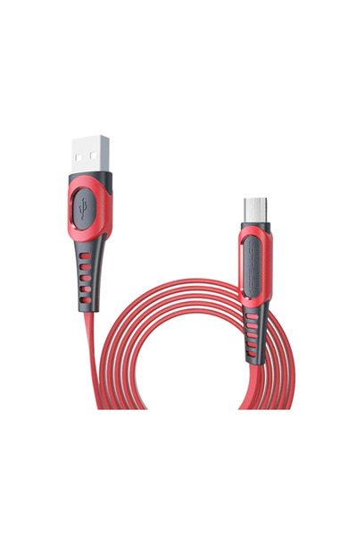 Generic Brand Konfulon DC01 كابل Micro USB فائق السرعة 1 متر 2.4 أمبير - أحمر