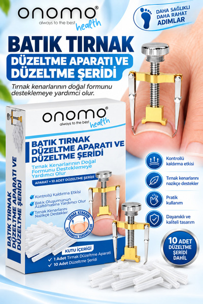 Onomo Health Batık Tırnak Düzeltici Batık Tırnak Çıkartıcı Aparat ve Batma En...