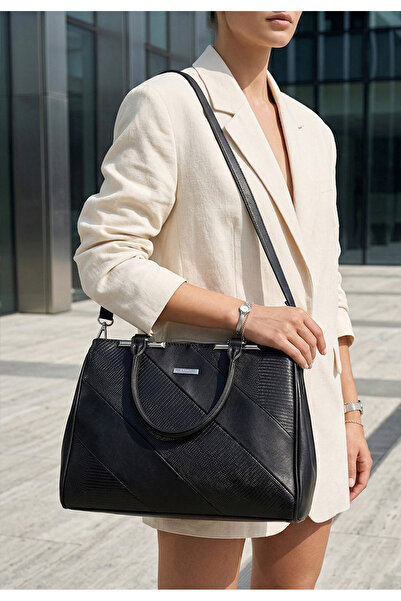 B T Shoes Geanta Office Silvia Rosa 8180 neagra