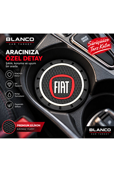 Fiat طقم من قطعتين من قواعد الأكواب السيليكونية، ملحقات قواعد الأكواب داخل ال...
