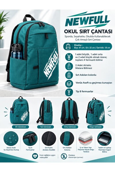 NEWFULL Backpack School Bag