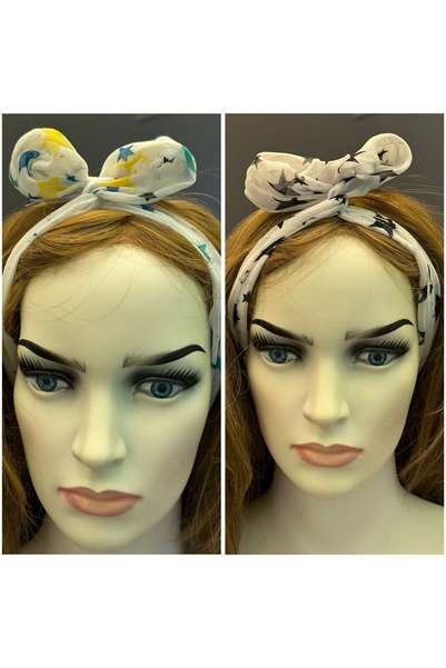 Gönülden Tasarım 2 Star Patterned Hair Bands