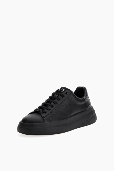 Guess Elba Erkek Deri Sneaker Siyah