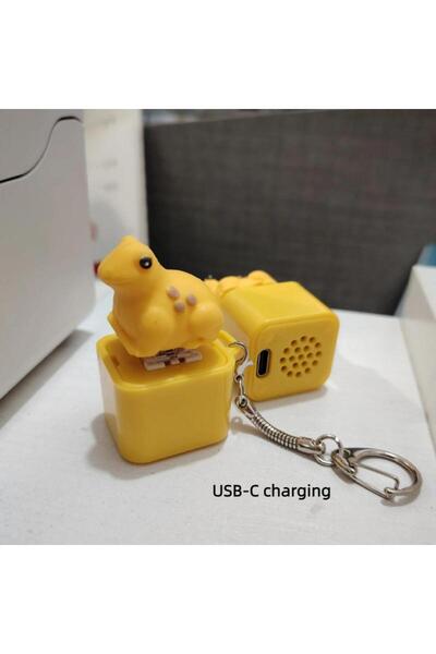 Choice1 ألعاب فيدجيت مضحكة على شكل دجاج وضفدع بمنفذ USB، سلسلة مفاتيح، ألعاب ...