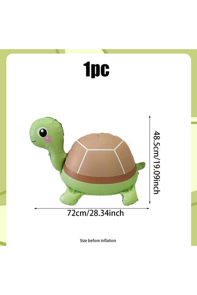 Choice Other Other Emerald 1pc Standing Cute Turtle Balloon, Contains Animal-...