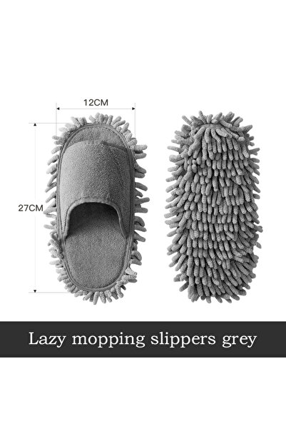 Choice 1 DARK GRAY Spring and Autumn Household Slippers for Mopping the Floor...