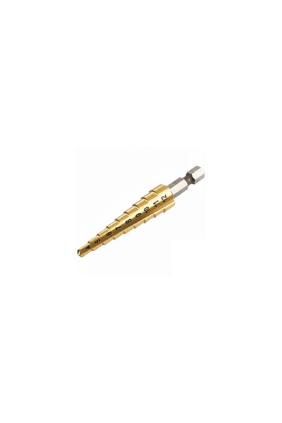 Tomax KADEMELİ MATKAP UCU 4 - 12 MM ALTIGEN SAPLI