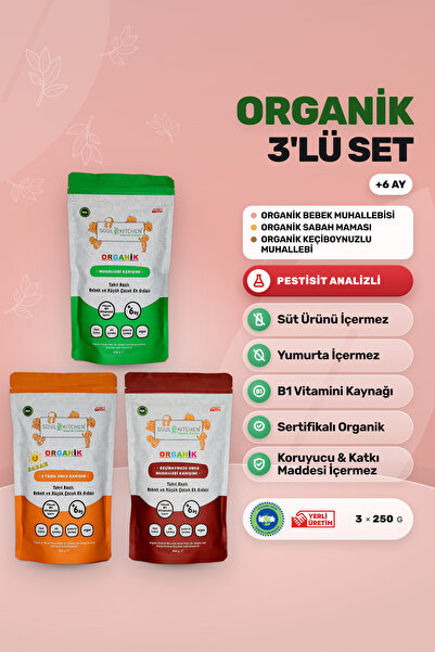 Soul Kitchen Organik Ürünler Organik Bebek Muhallebisi, Keçiboynuzlu Muhalleb...