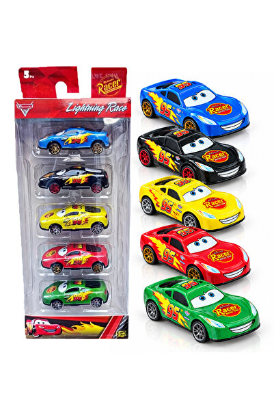Brother Toys 5'li Metal Şimşek Mcqueen Araba Seti Oyuncak 5 Adet Araba