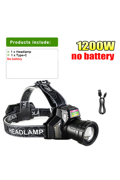 Choice A-no battery 980000000LM Most Powerful Led Headlamp 18650 Rechargeable...