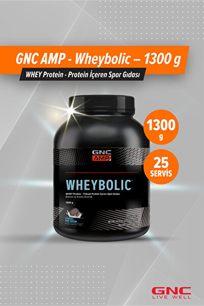 GNC AMP - Wheybolic – 1300 g (25 servis) - Bisküvi ve Krema Aromalı