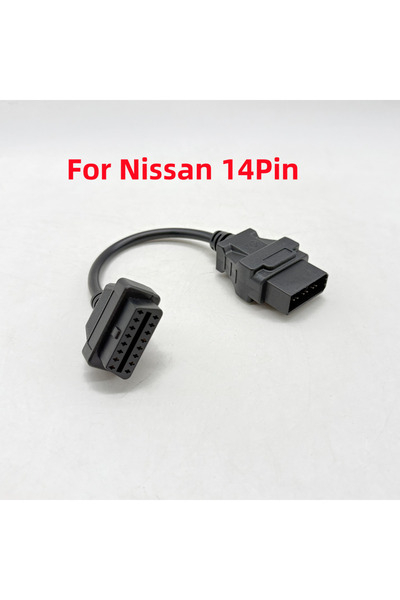 Choice For Nissan 14Pin To 16Pin OBD2 Diagnostic Connector Adapter Interface ...