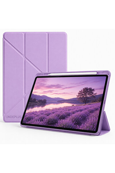UnDePlus Galaxy Tab S10 Lite FE/S10/S9 FE/S9 Uyumlu Kılıf Kalem Bölmeli Trifo...
