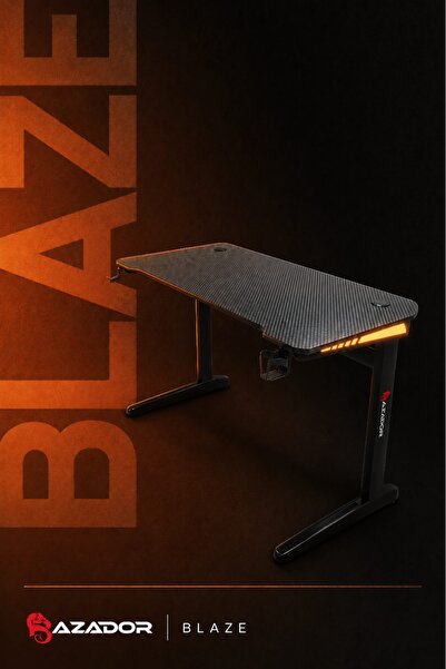 Razador Blaze RGB Ledli Oyuncu Masası 140x60x74 Siyah
