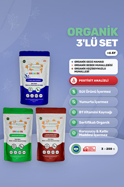 Soul Kitchen Organik Ürünler Organik Bebek Gece Maması, Bebek Muhallebisi, Ke...