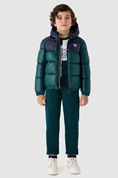 Guess Erkek Çocuk Koyu Yeşil Mont