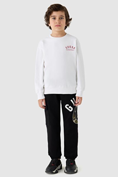 Guess Erkek Çocuk Beyaz Sweatshirt