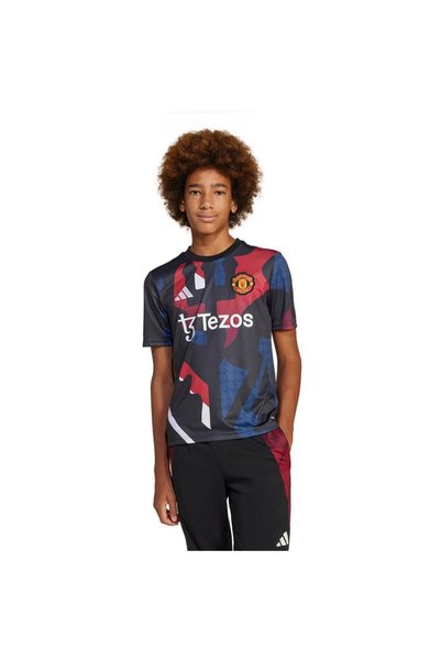 adidas Manchester United Preshi Kids Black Football Jersey