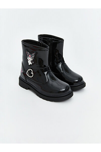 LC Waikiki Lcw Steps Black Girls' Boots with Nevavm Difference