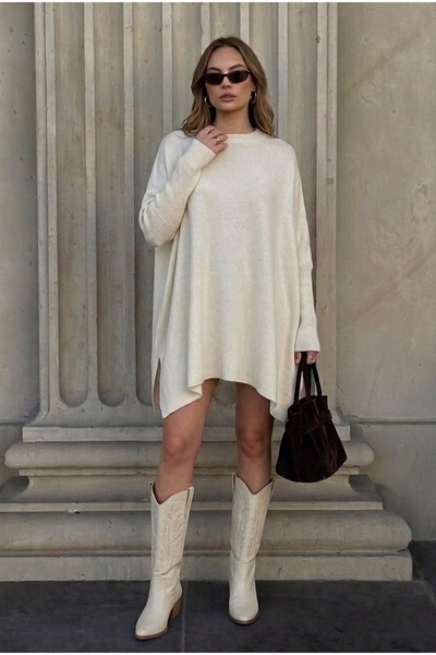 onno style women Plain Knitted Standard Poncho